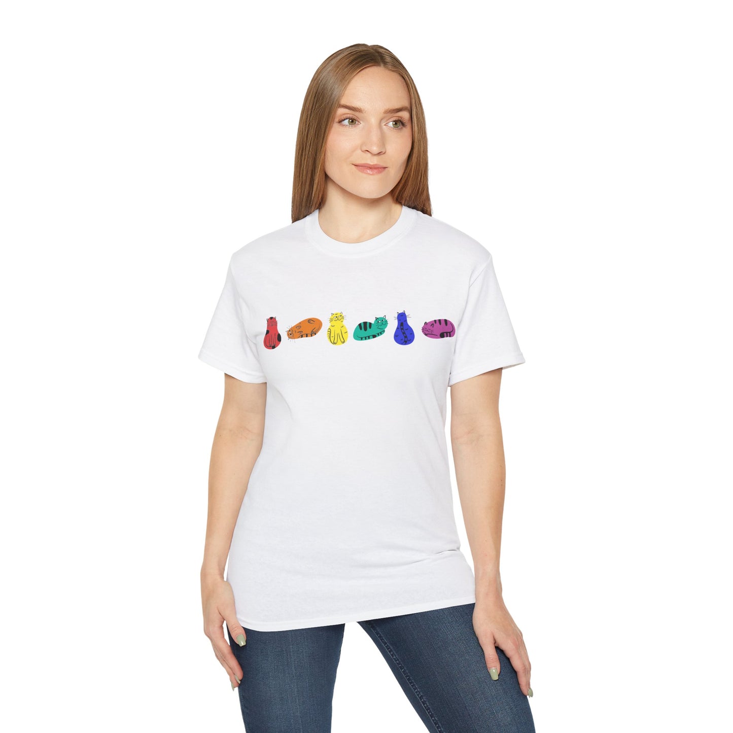 Rainbow Cats Unisex Ultra Cotton Tee