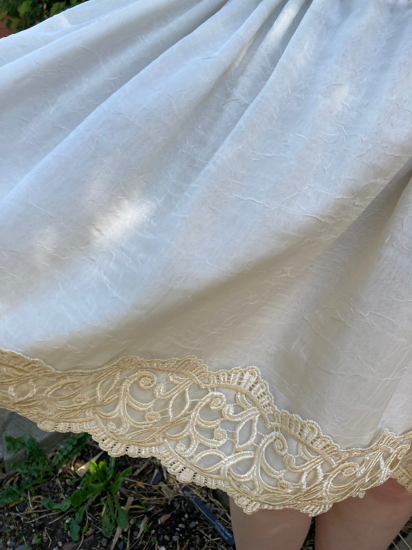 White Frilly Petticoat Skirt