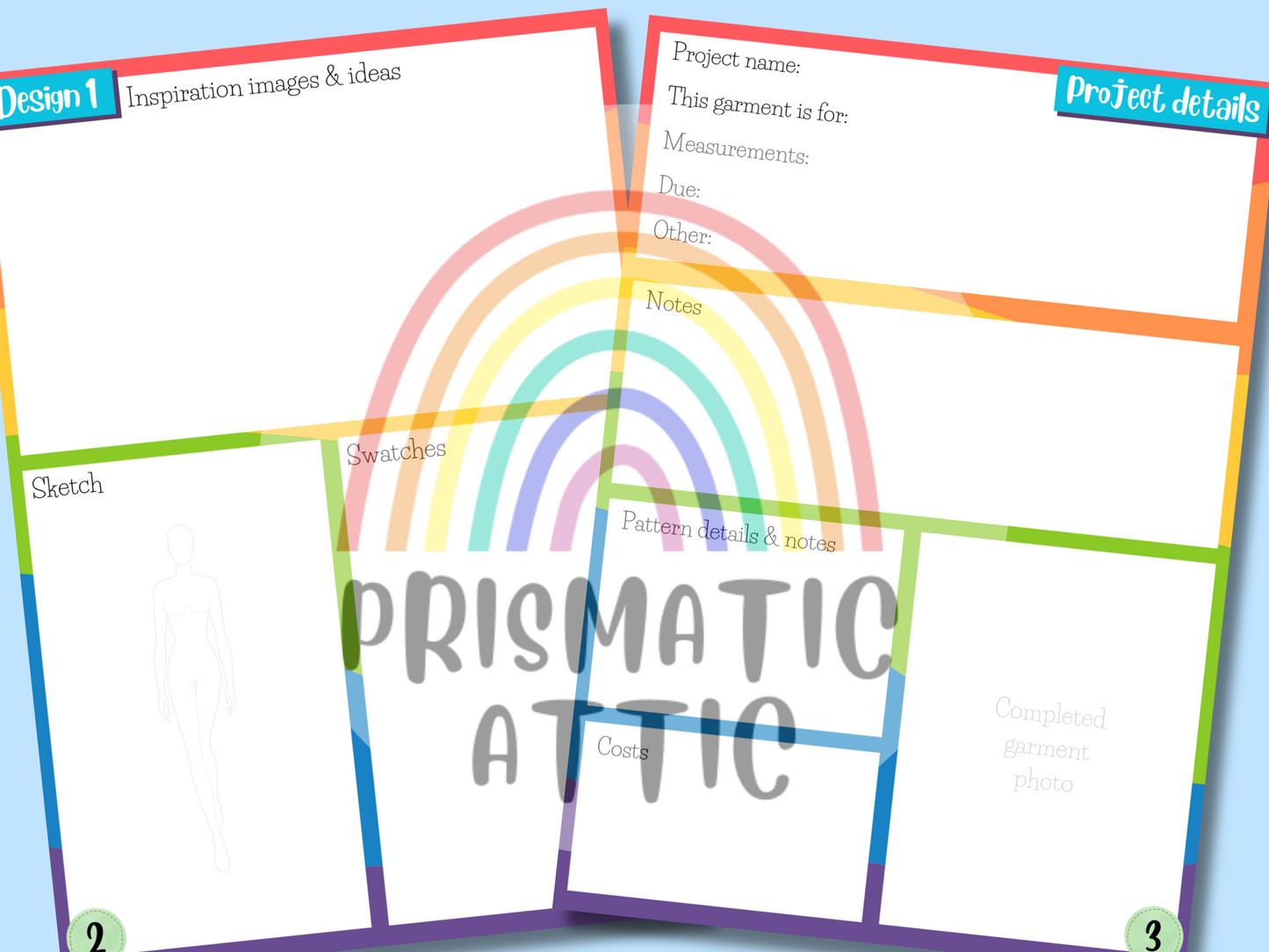 Creative Sewing Design Journal 'Prismatic Party'