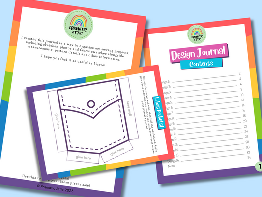 Creative Sewing Design Journal 'Prismatic Party'