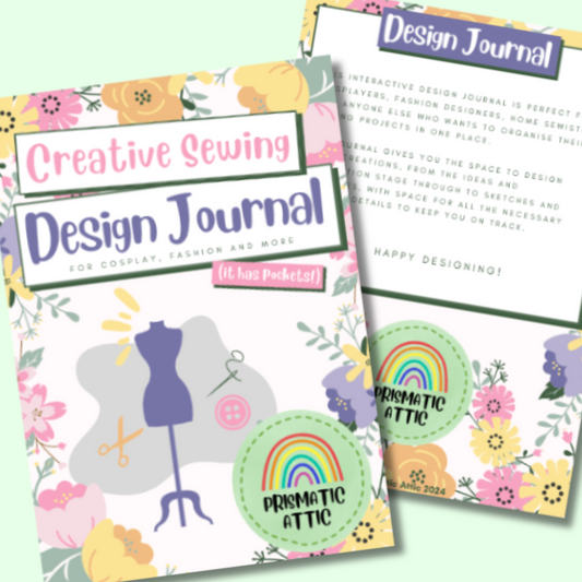 Digital Download - Creative Sewing Design Journal 'Fancy Floral'