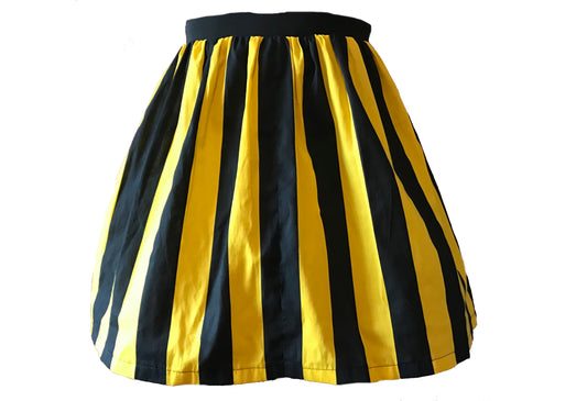 Black & Yellow Striped Skirt