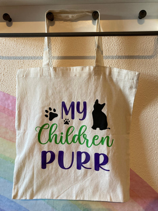 My Children Purr Tote Bag