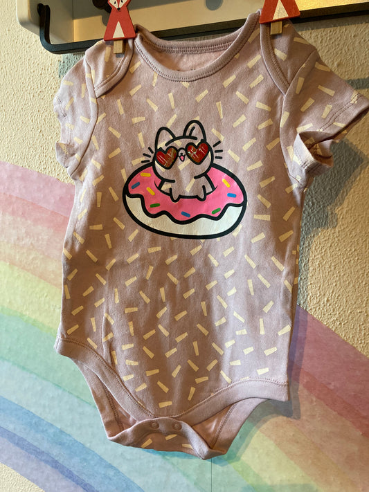 NewLove Sprinkles the Donut Cat Babygrow