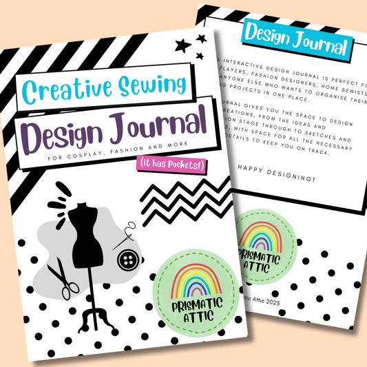 Digital Download - Creative Sewing Design Journal 'Mostly Monochrome'